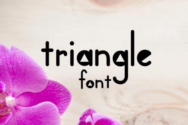 Triangle Font
