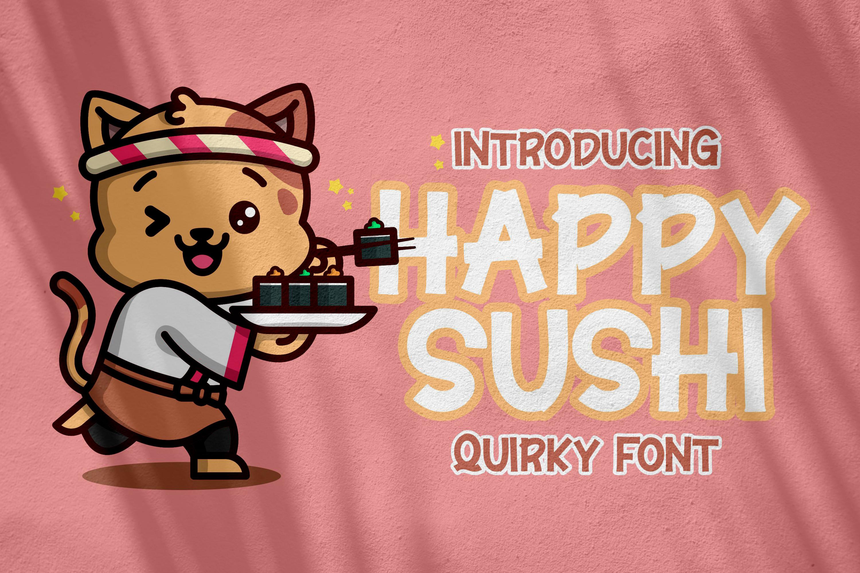 Happy Sushi Font
