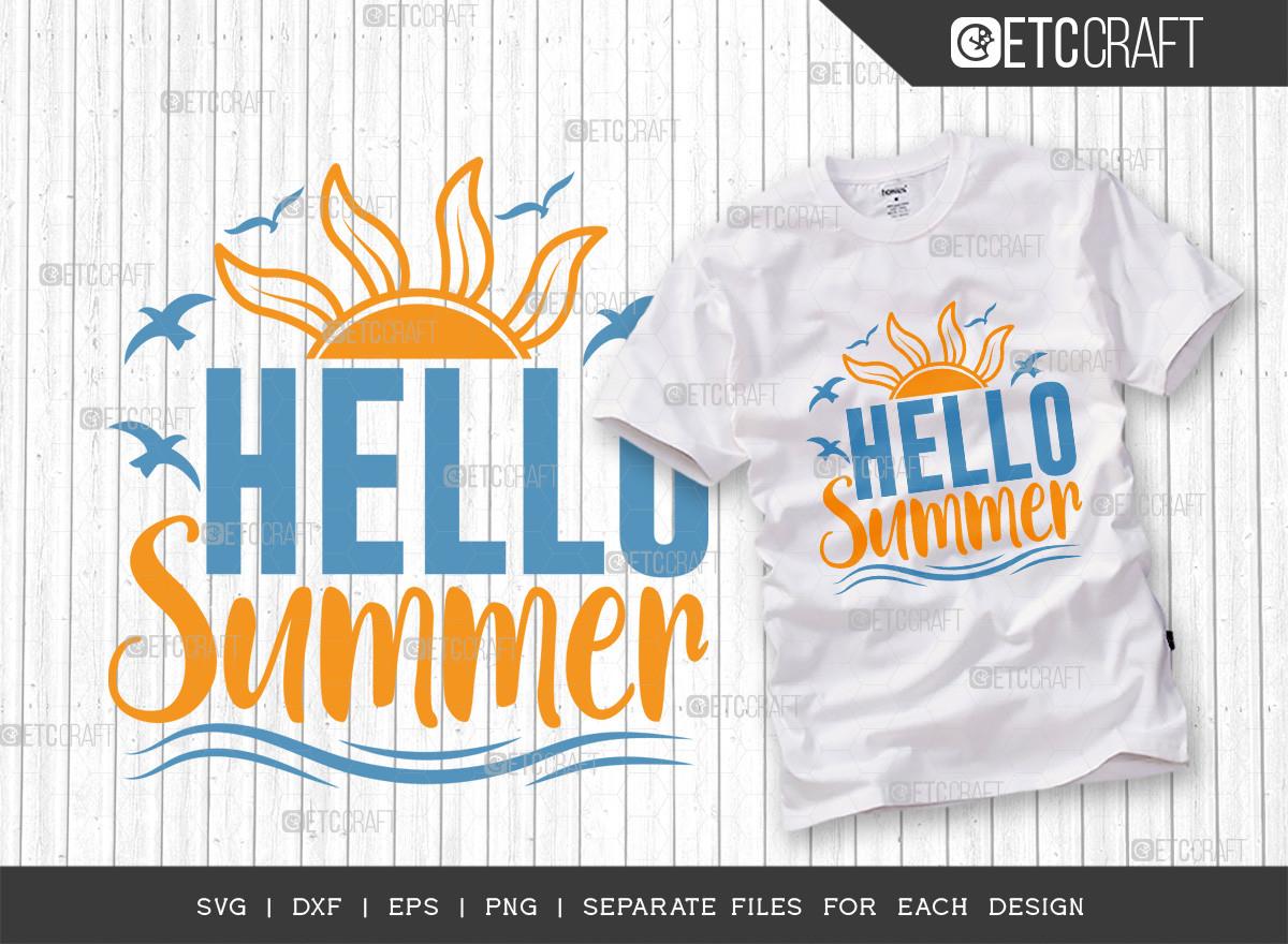 Hello Summer SVG Cut File | Summer Svg |