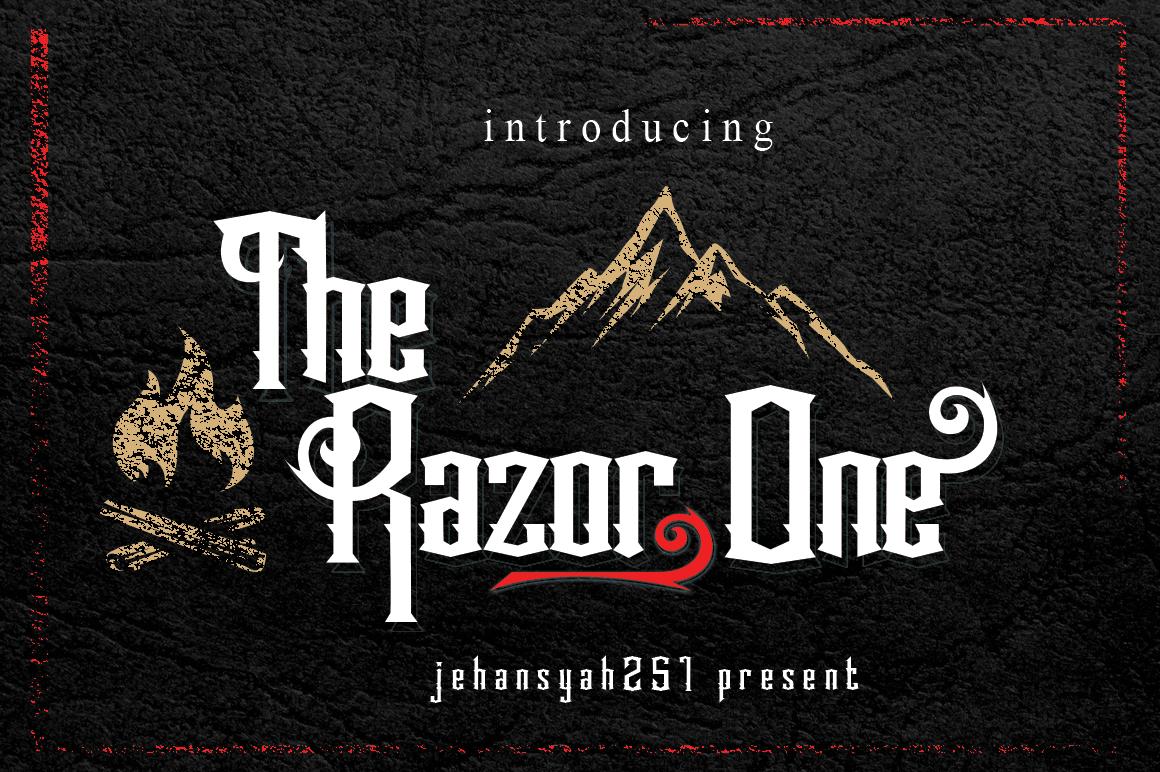 The Razor One Font