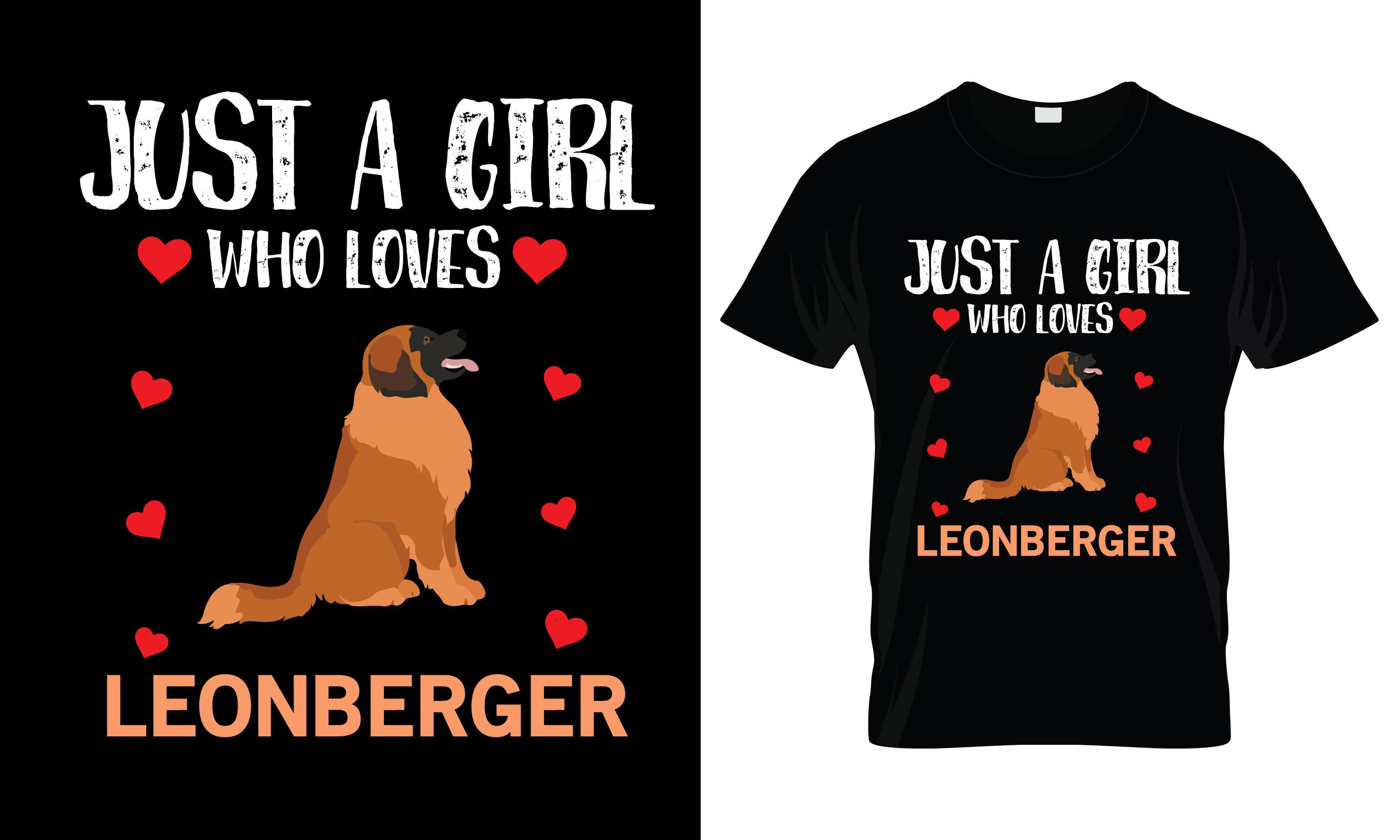 Just a Girl Who Loves Leonberger T-Shirt