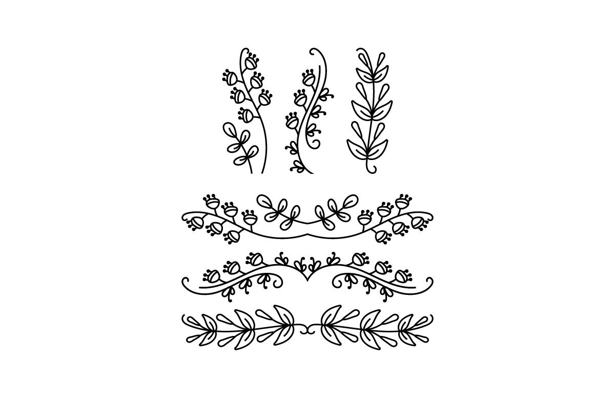 Flower & Text Divider Bundle
