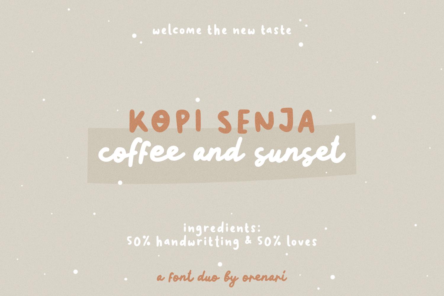 Kopi Senja Font