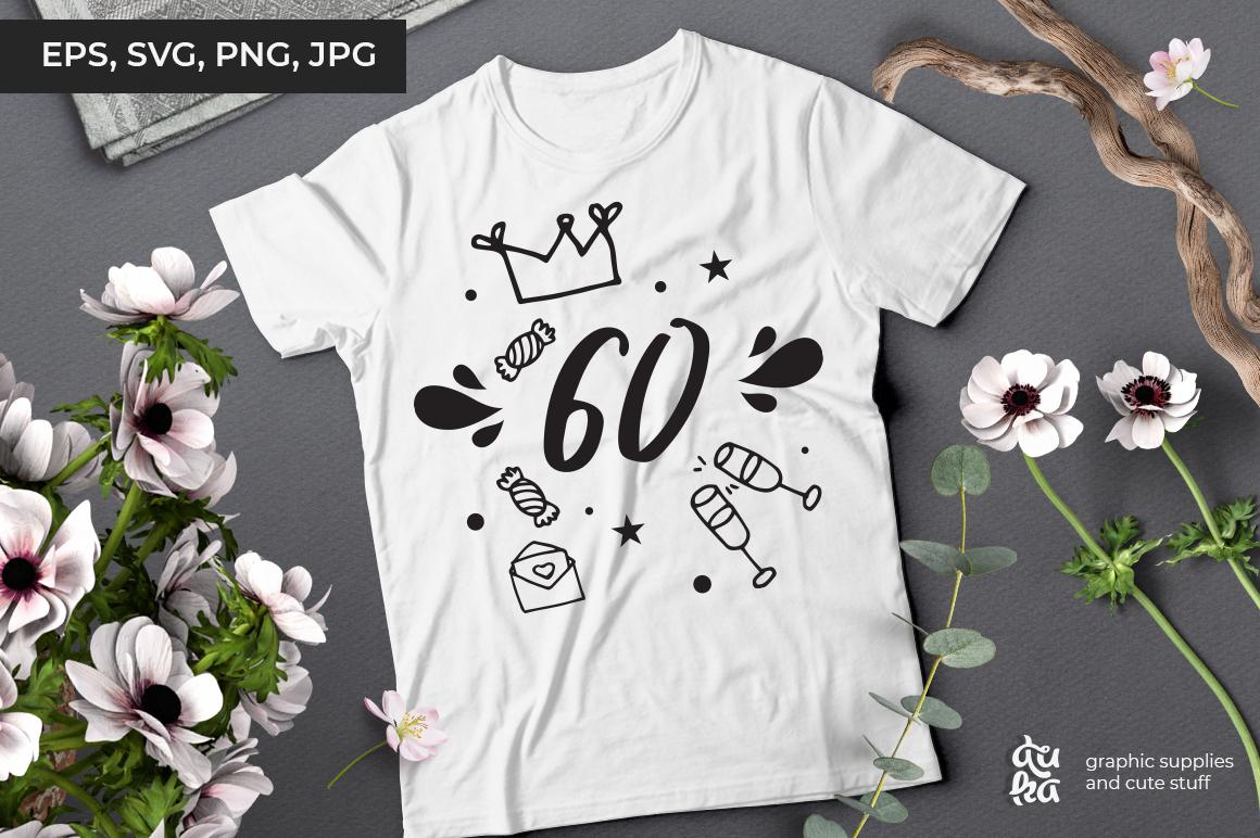 60 | Birthday SVG