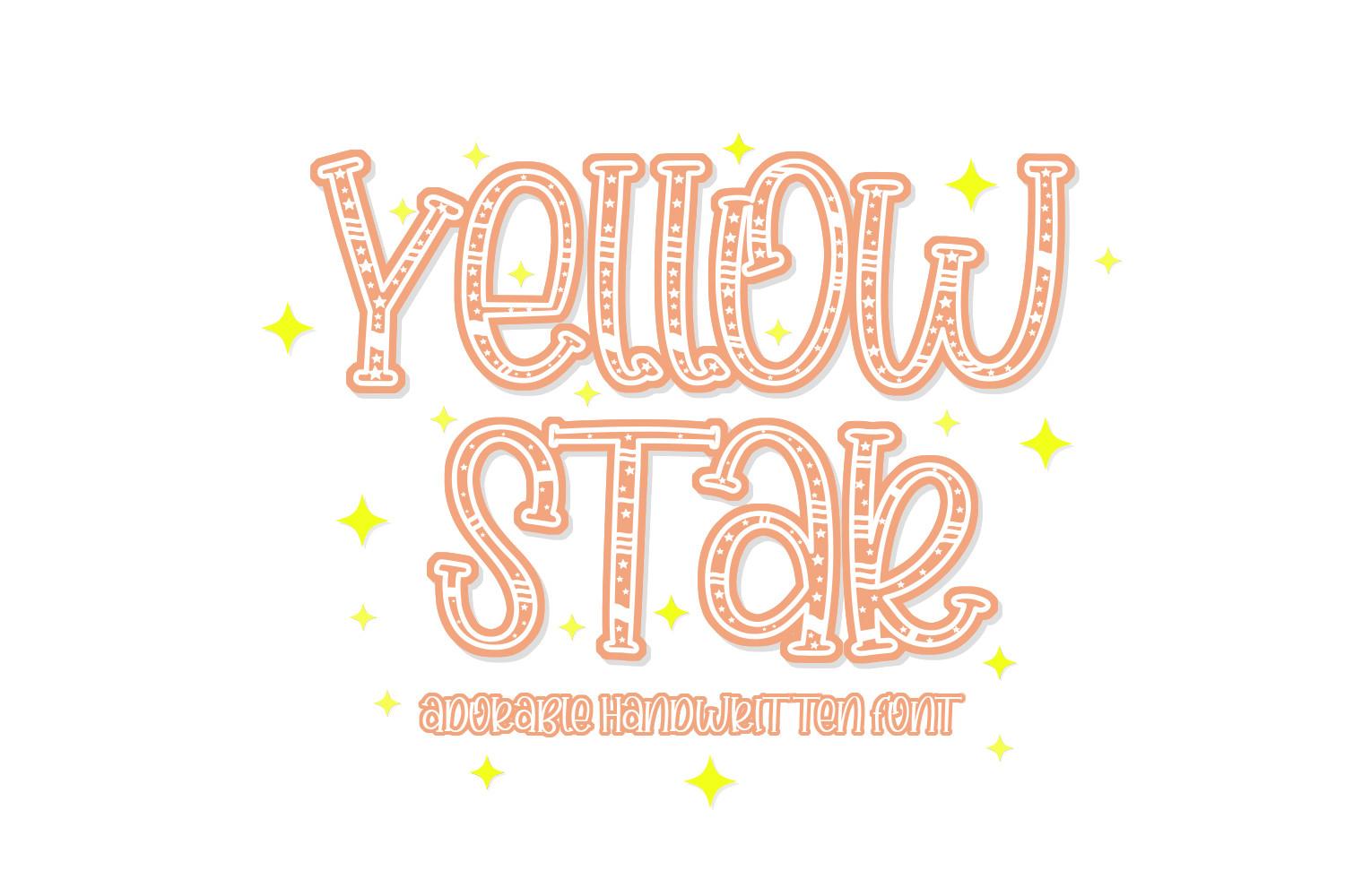 Yellow Star Font