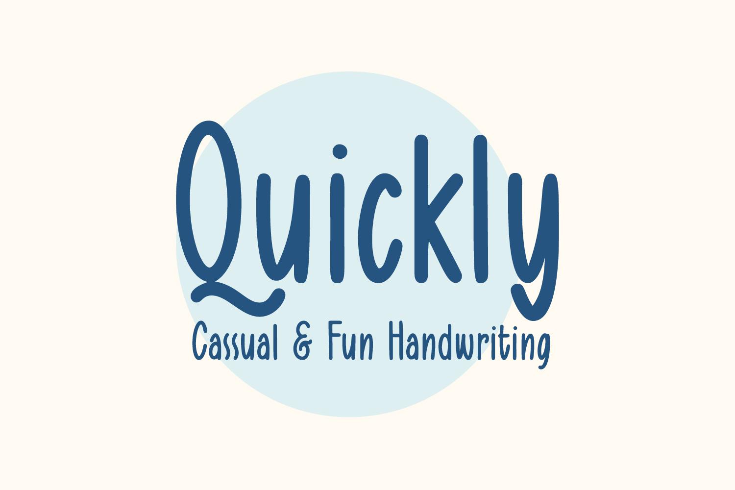 Quickly Freehand Font