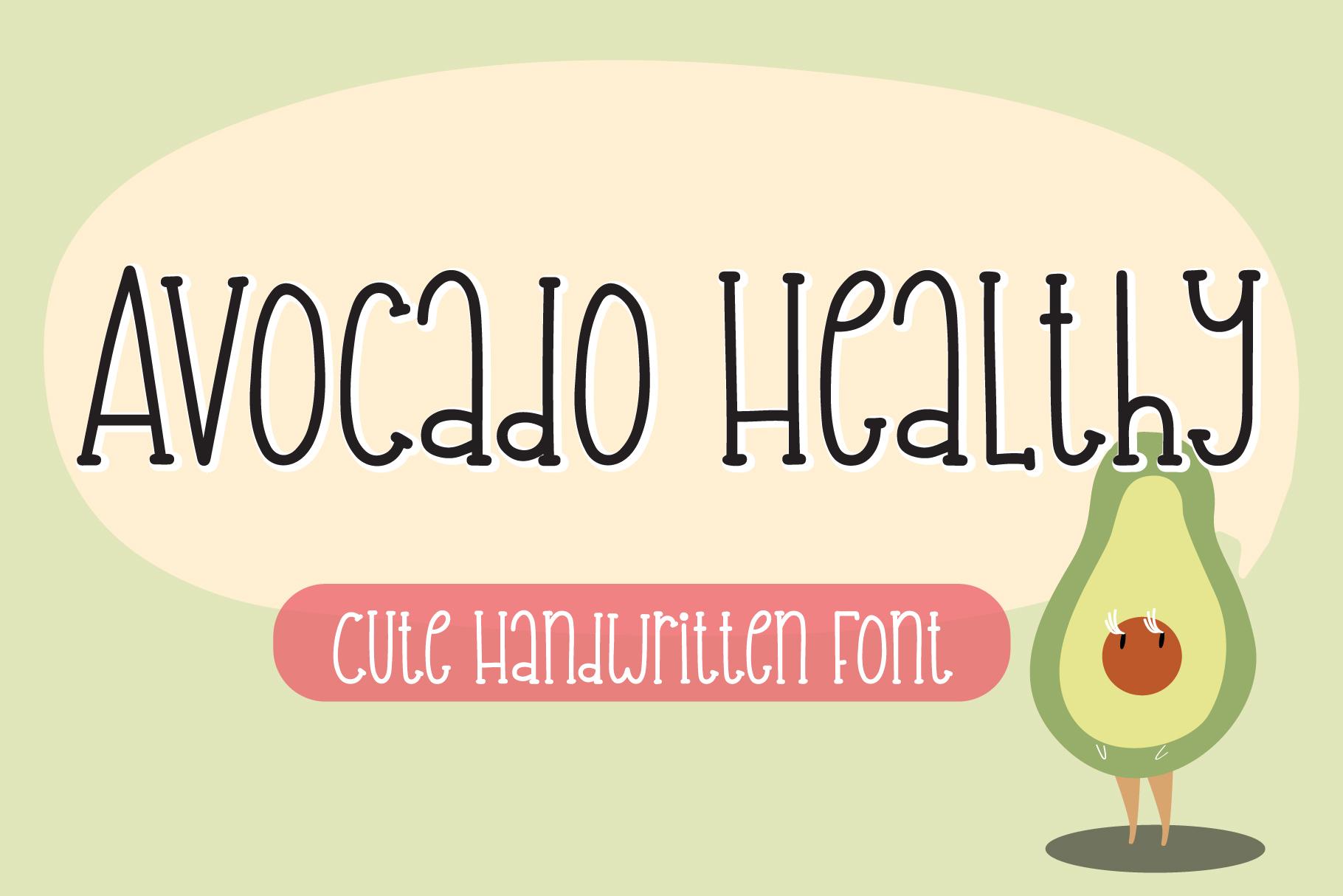 Avocado Healthy Font