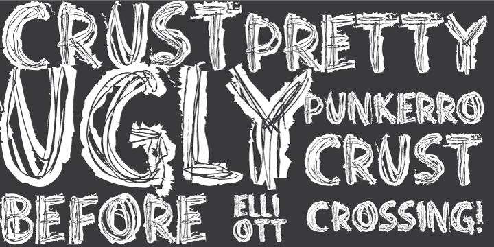 Punkerro Crust Font