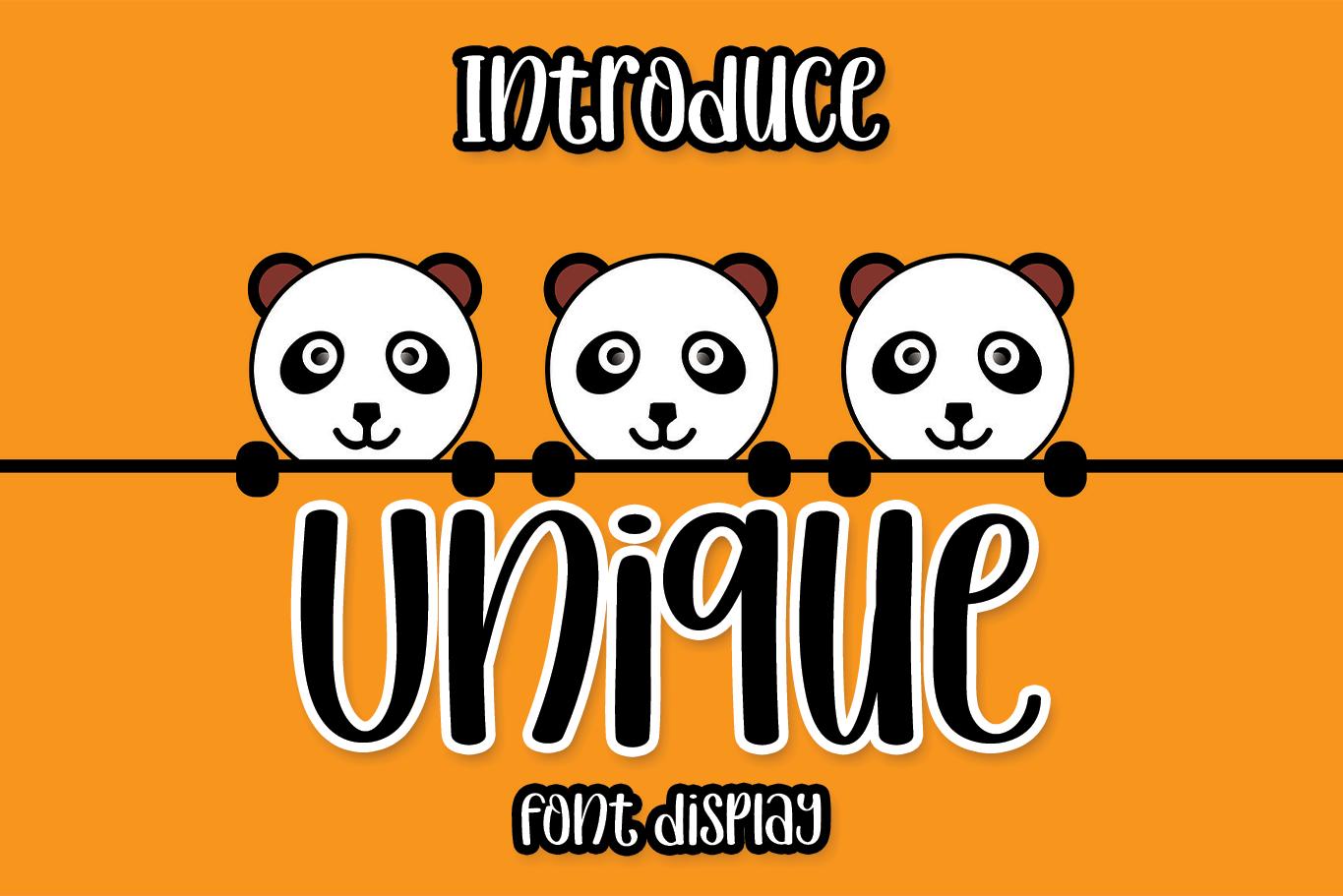 Unique Font