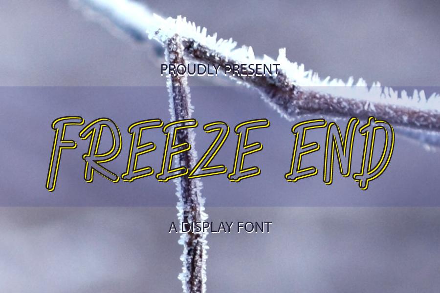 Freeze End Font