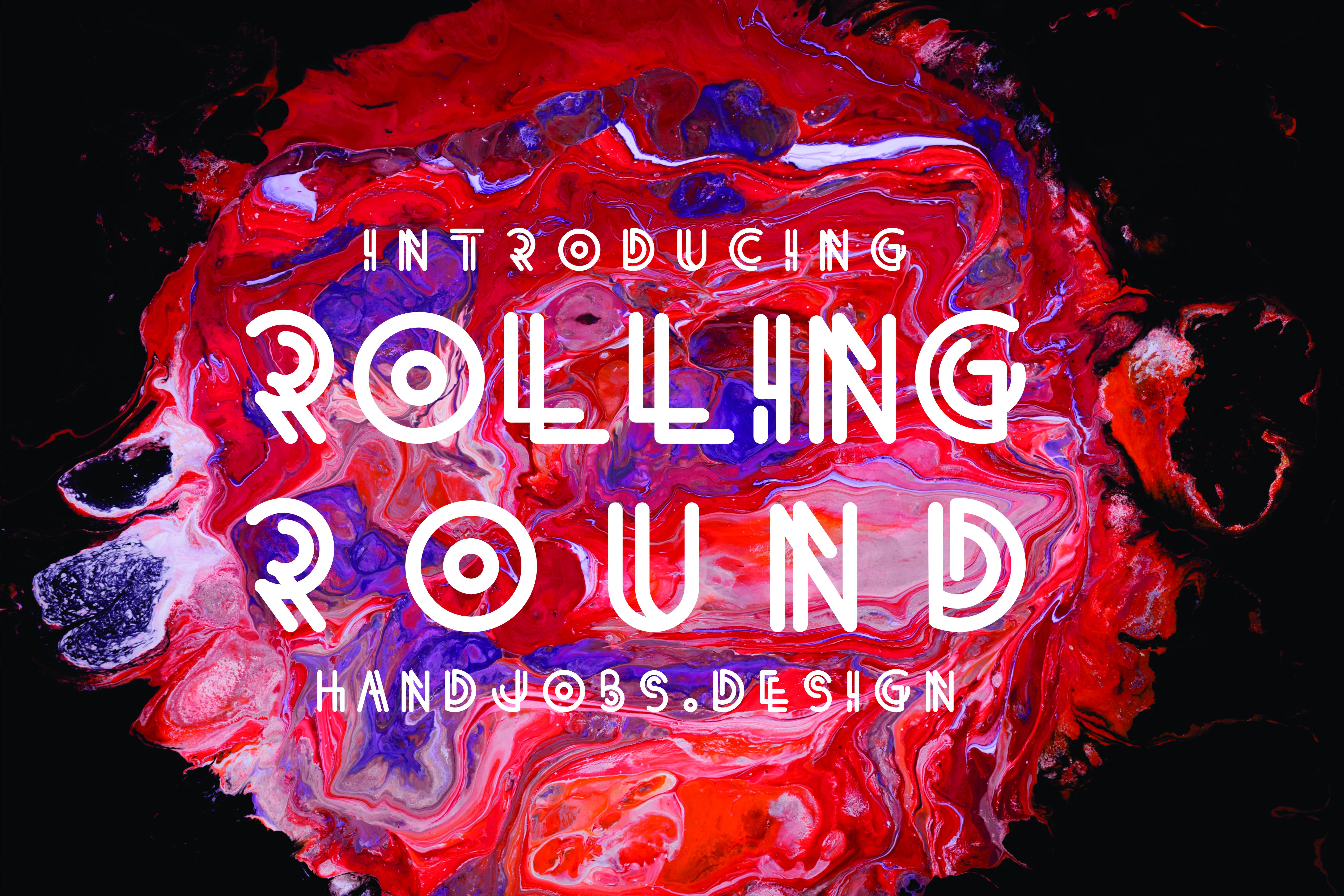 Roling Round Font