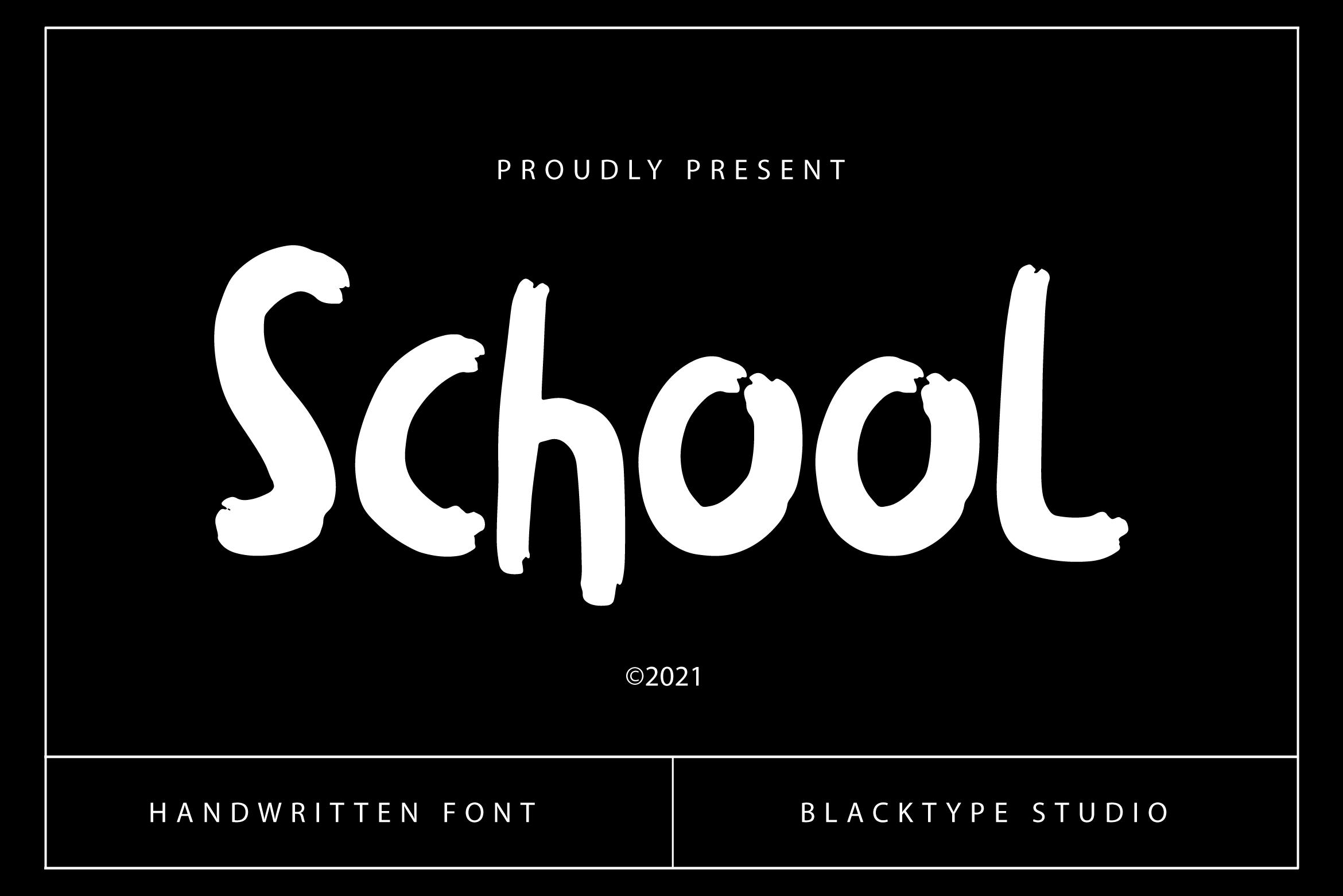 School Font