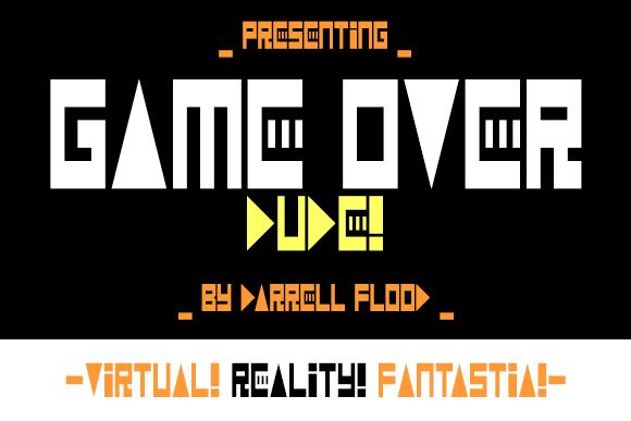 Game over Dude Font