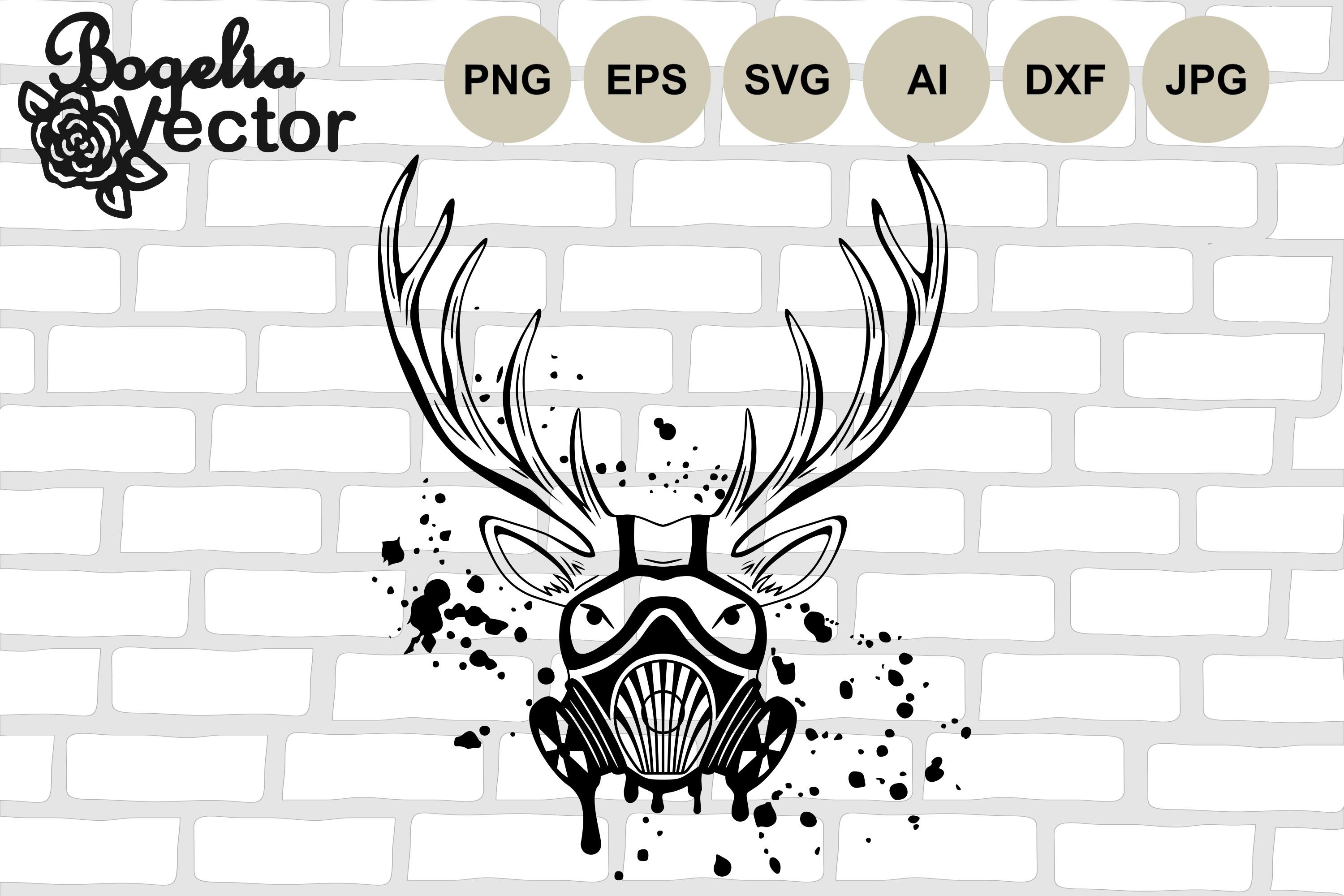 Deer in a Gas Mask