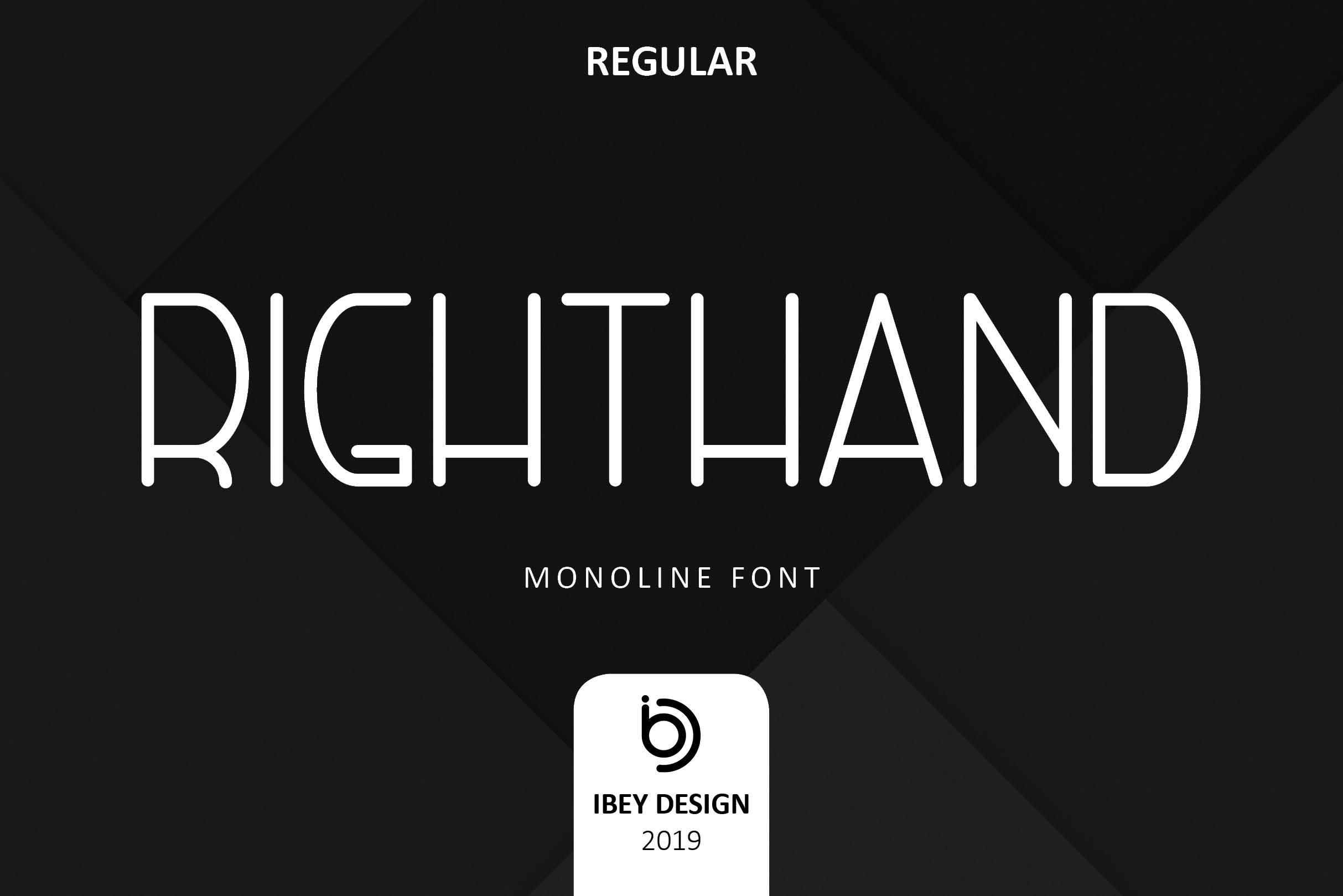 Right Hand Font