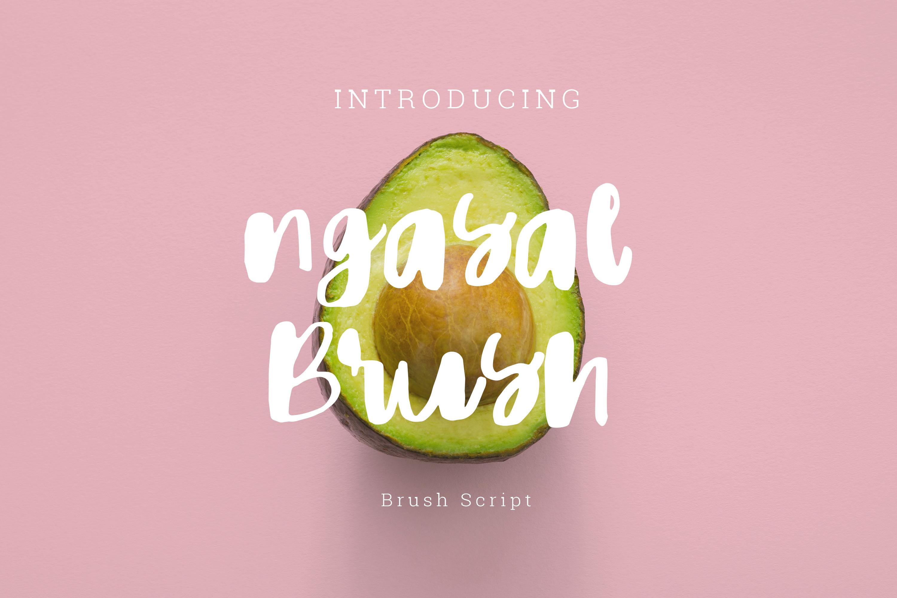 Ngasal Brush Font