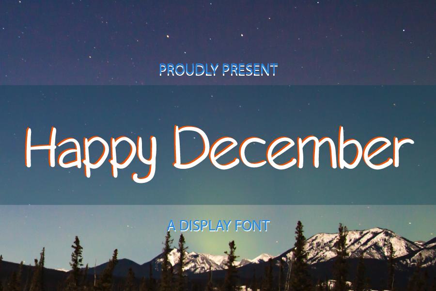 Happy December Font