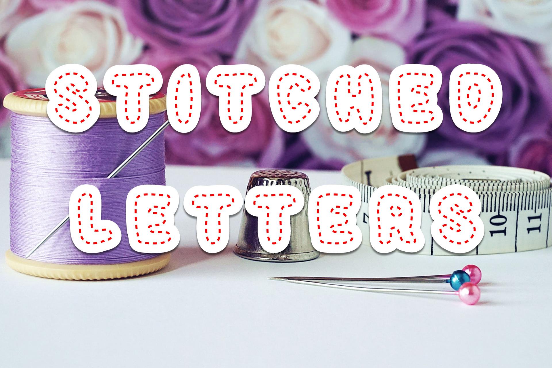 Stitched Letters Font