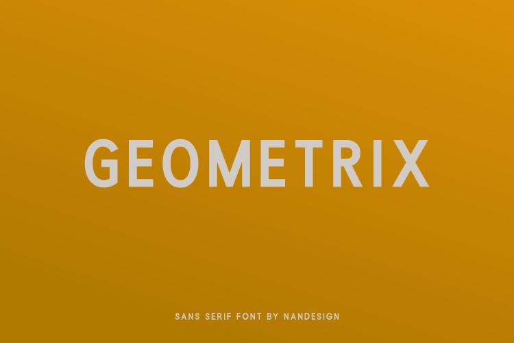 Geometrix Font