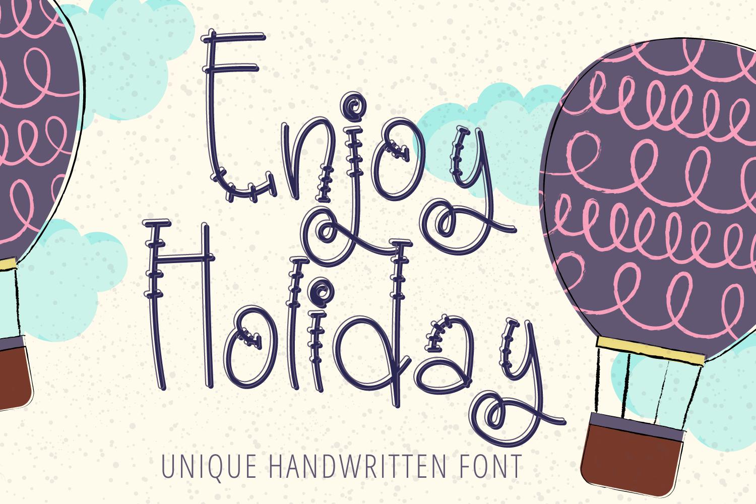 Enjoy Holiday Font