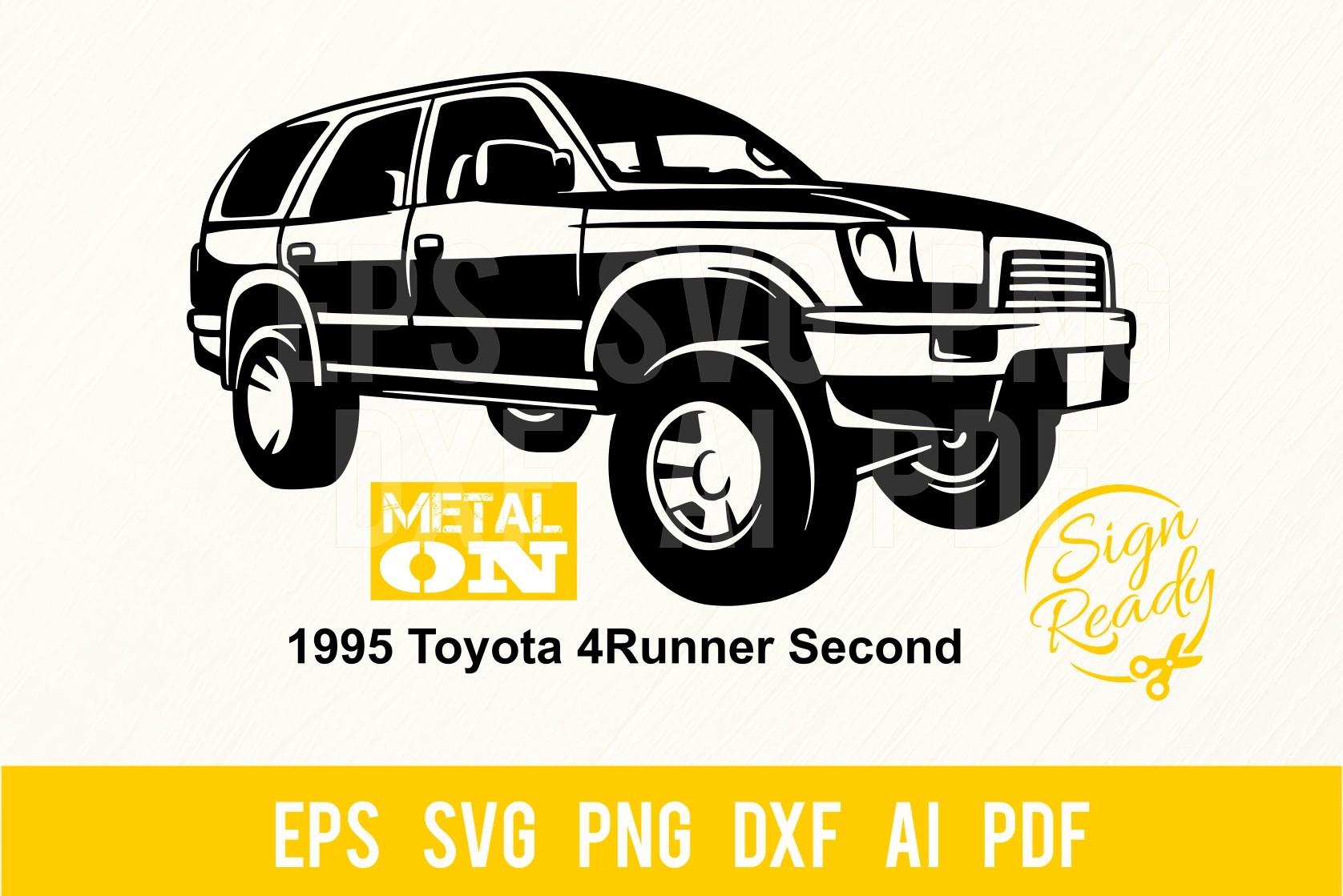 Toyota 4Runner Second 1995 Car SVG