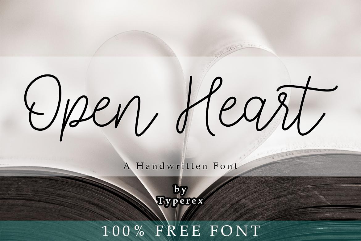 Open Heart Font