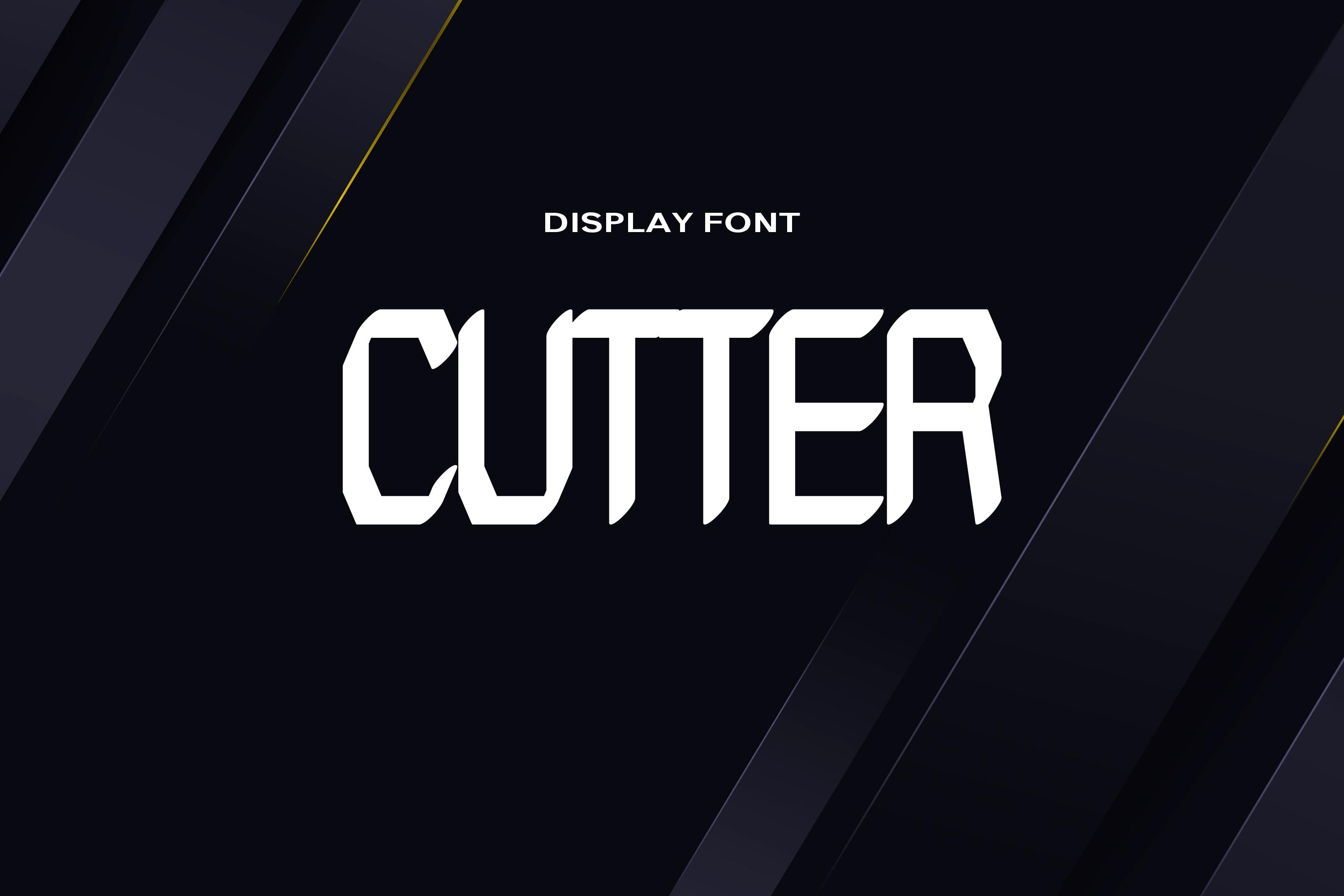 Cutter Font