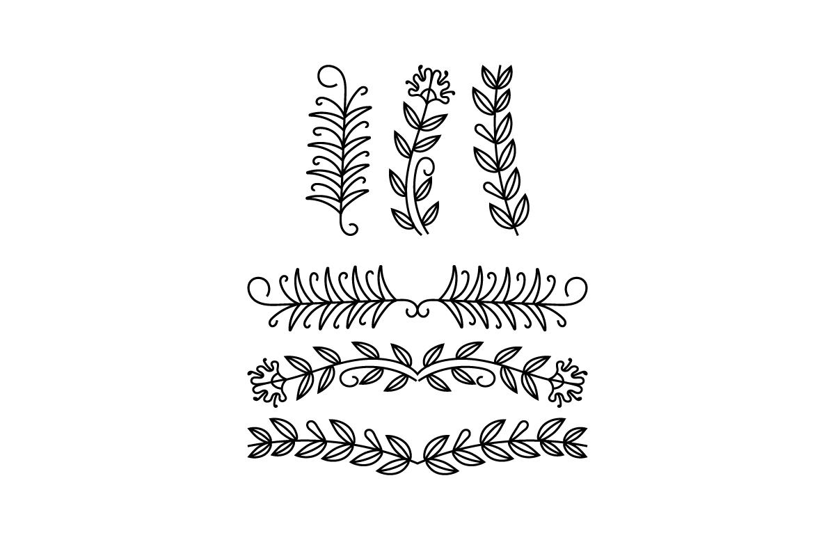 Flower & Text Divider Bundle