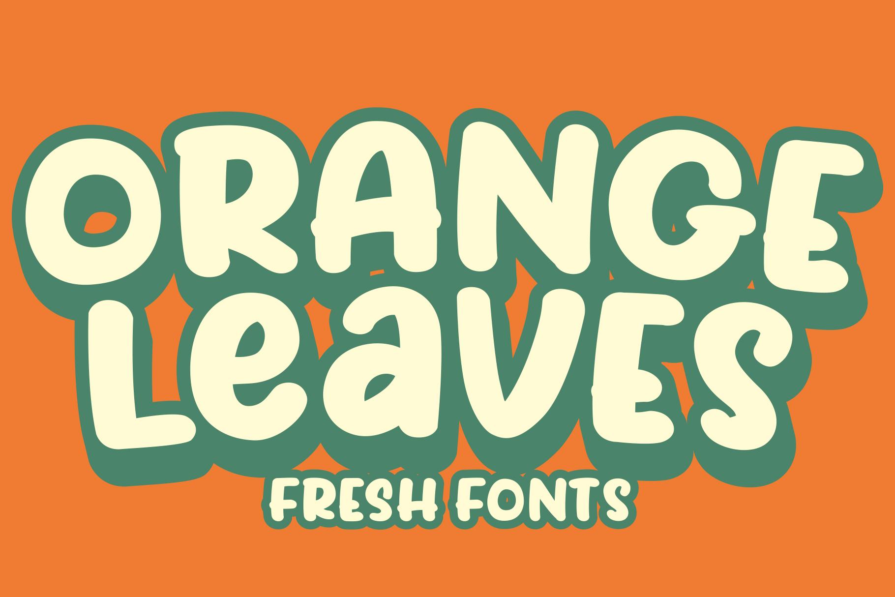 Orange Leaves Font