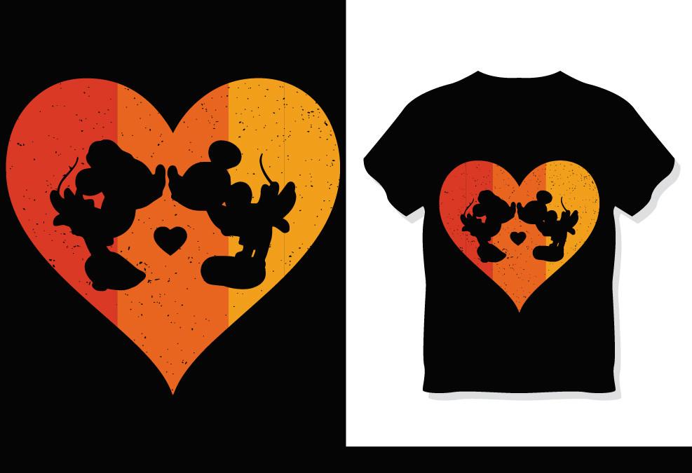 Valentines Day Retro Vintage T Shirt