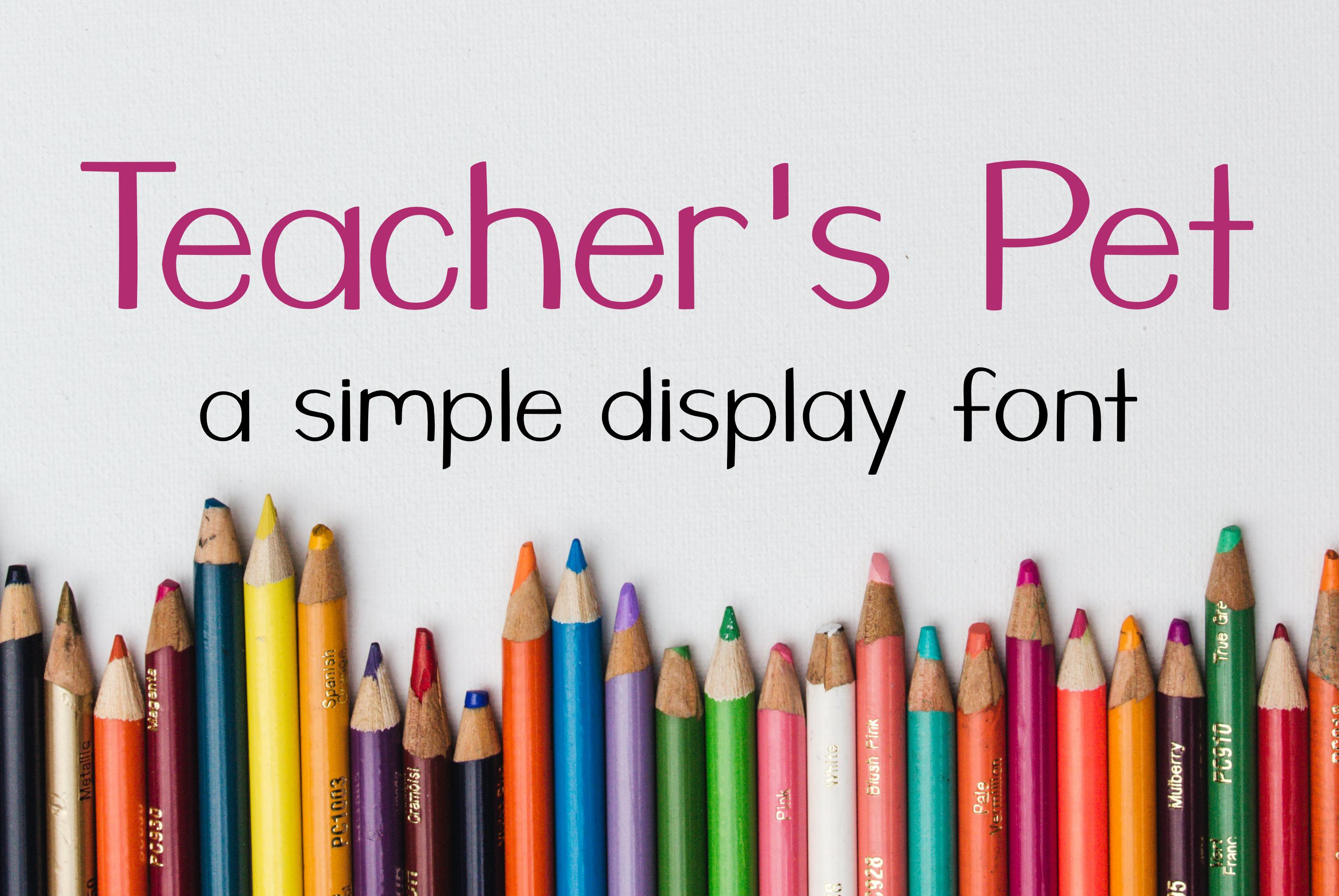 Teacher's Pet Font