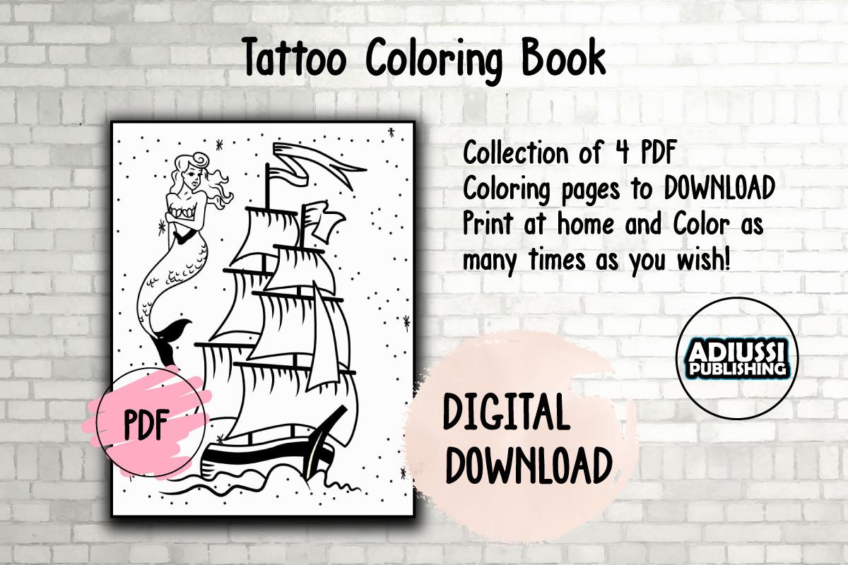 Tattoo Coloring Pages