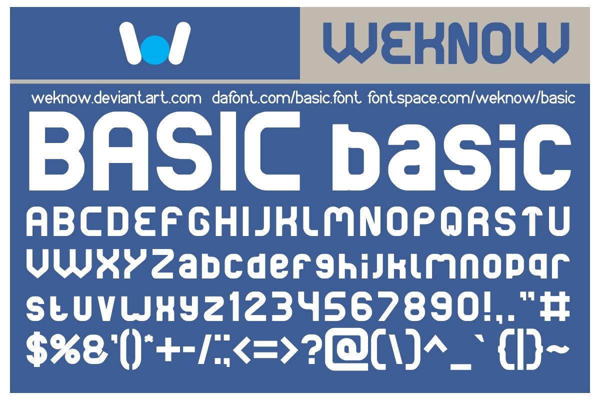 Basic Font