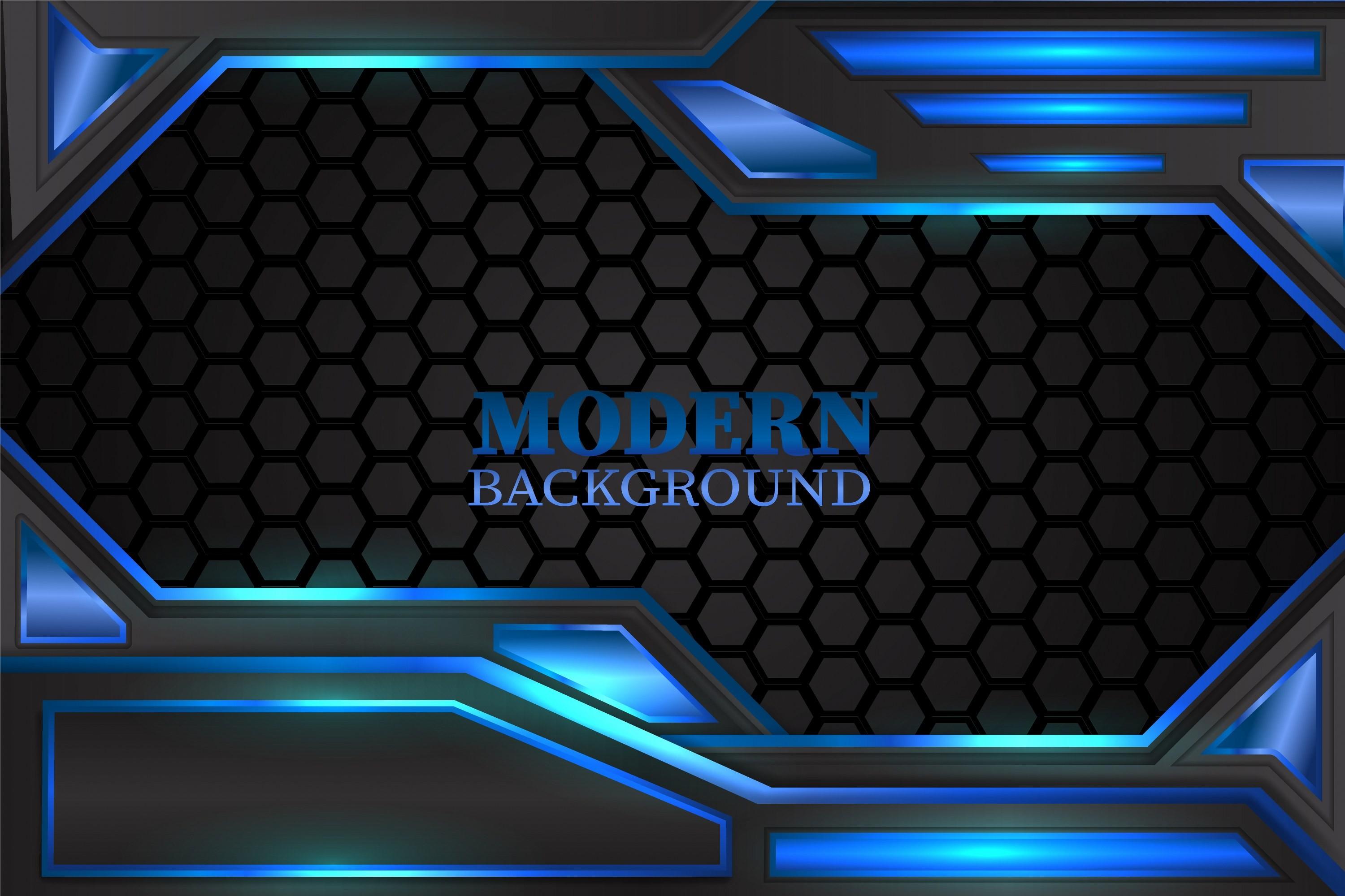 Modern Background Black and Blue Color