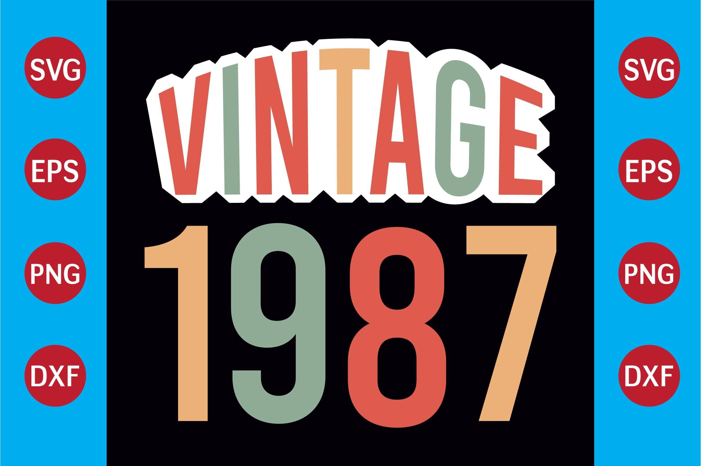 Vintage 1987  T-shirt Design