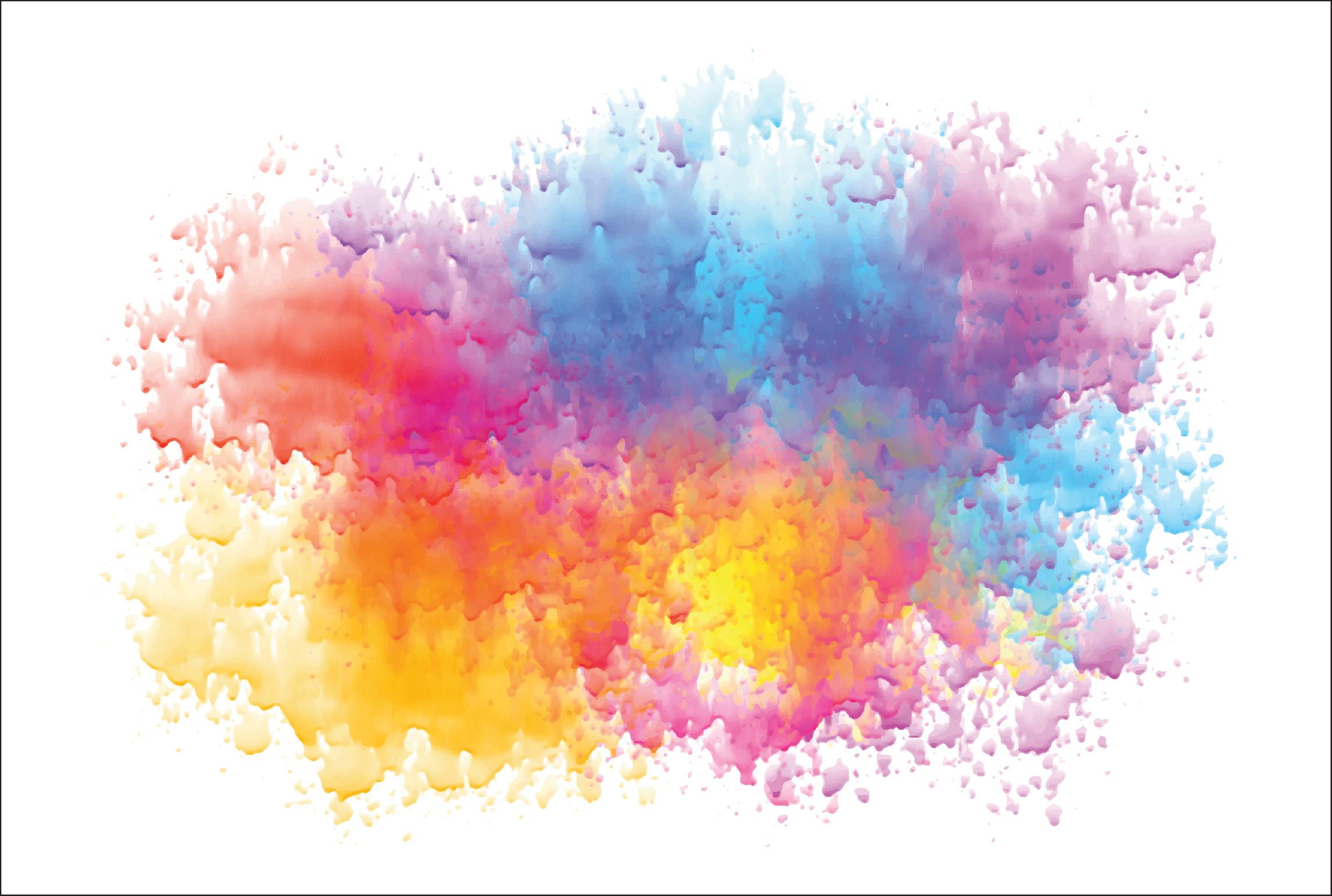 Watercolor Splatter Stains Illustration