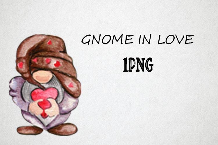 Watercolor Gnomes in Love