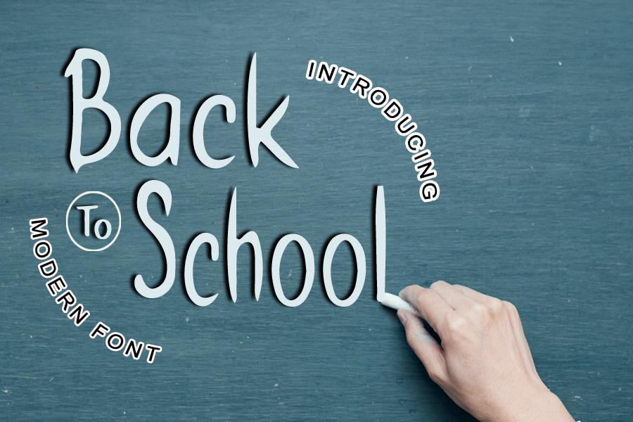 Back to School Font