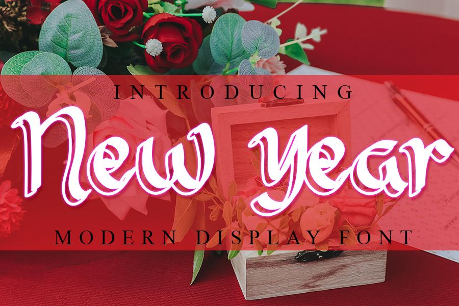 New Year Font