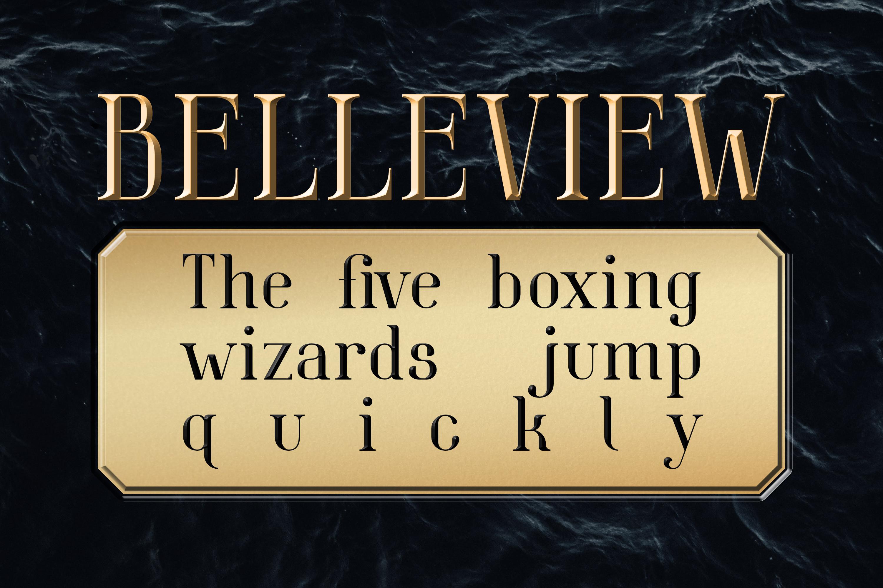 Belleview Font
