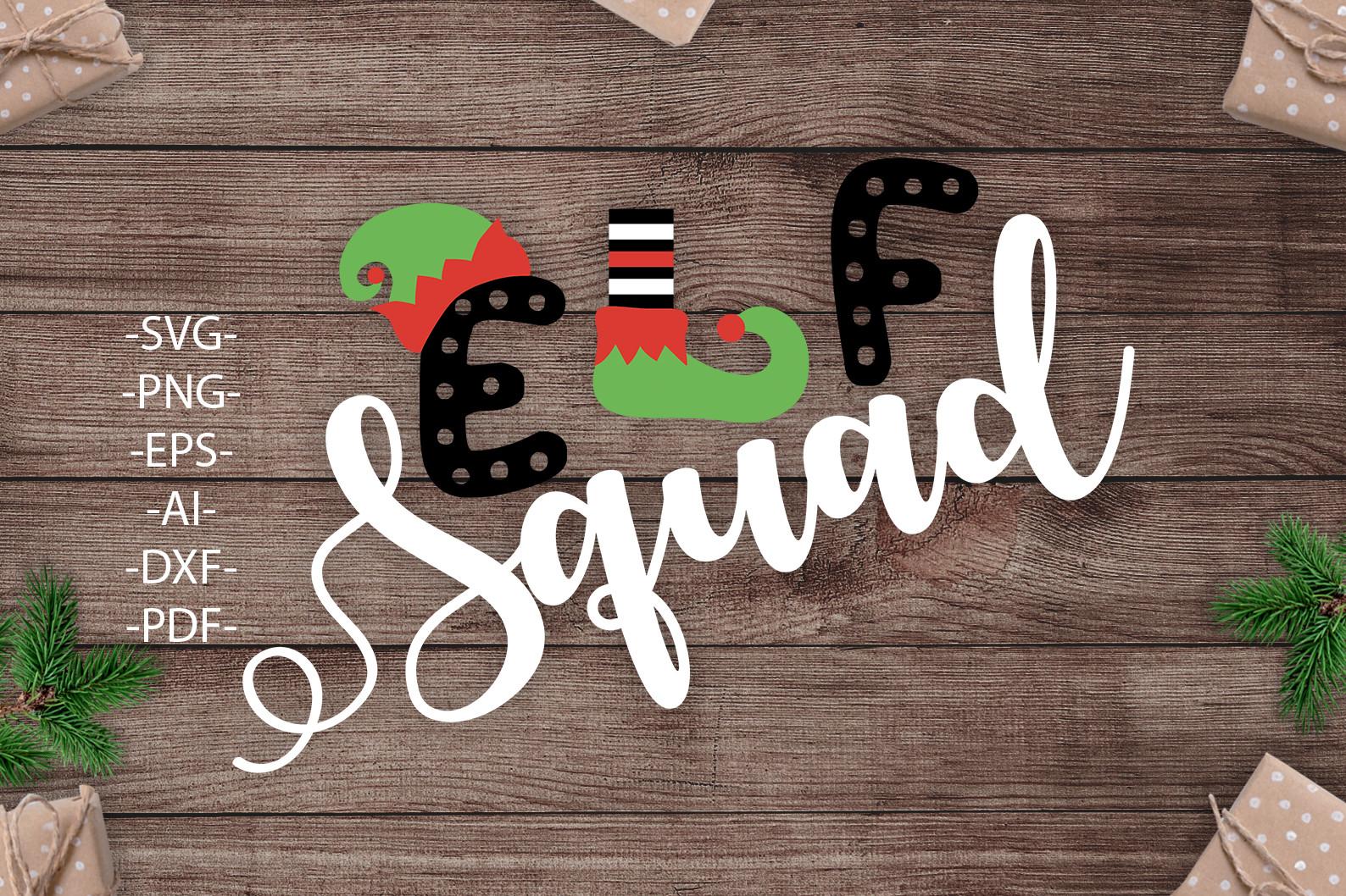 Christmas Elf Svg, Elf Squad Svg