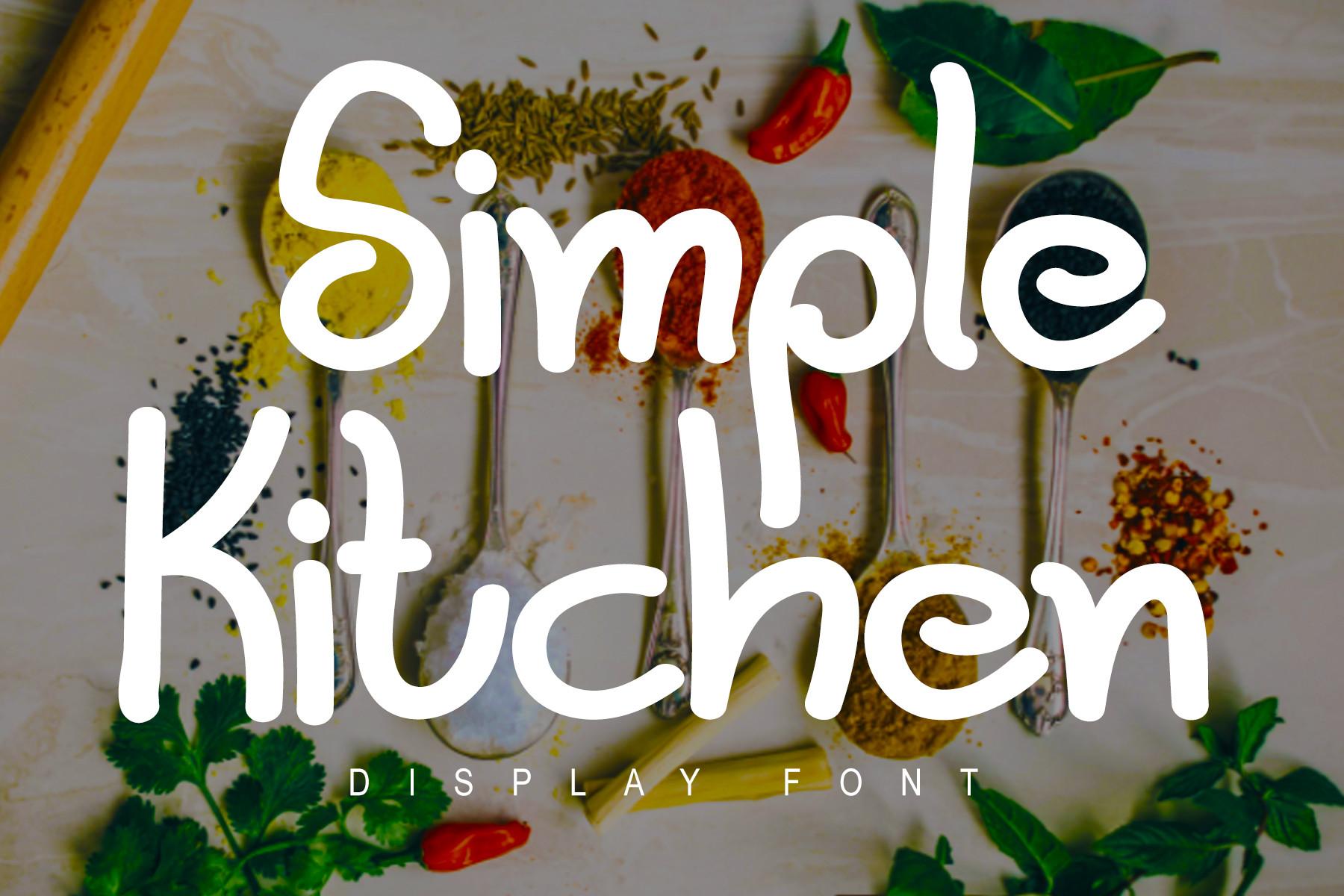 Simple Kitchen Font