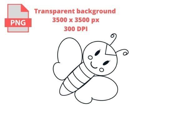 Bee - Coloring Page for Kids
