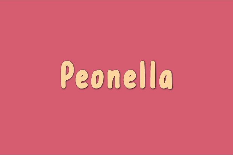 Peonella Font