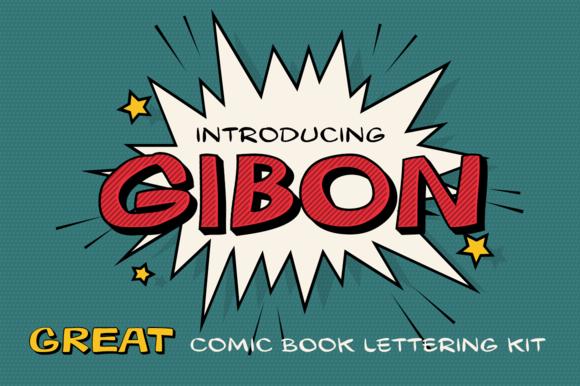 Gibon Bold Outline Font
