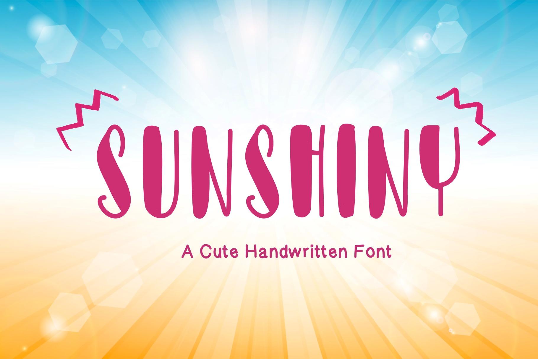 Sunshiny Font