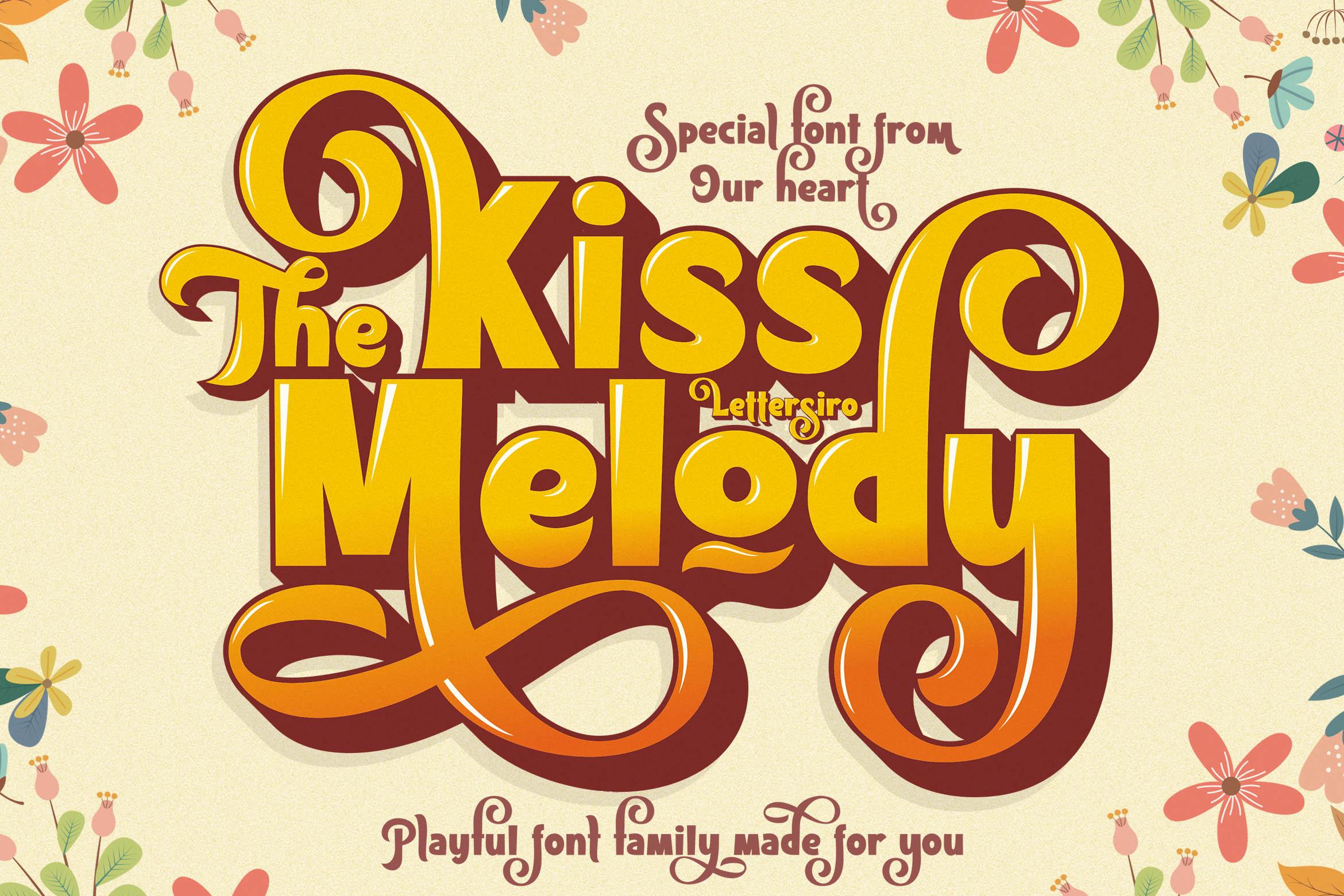 The Kiss Melody Font
