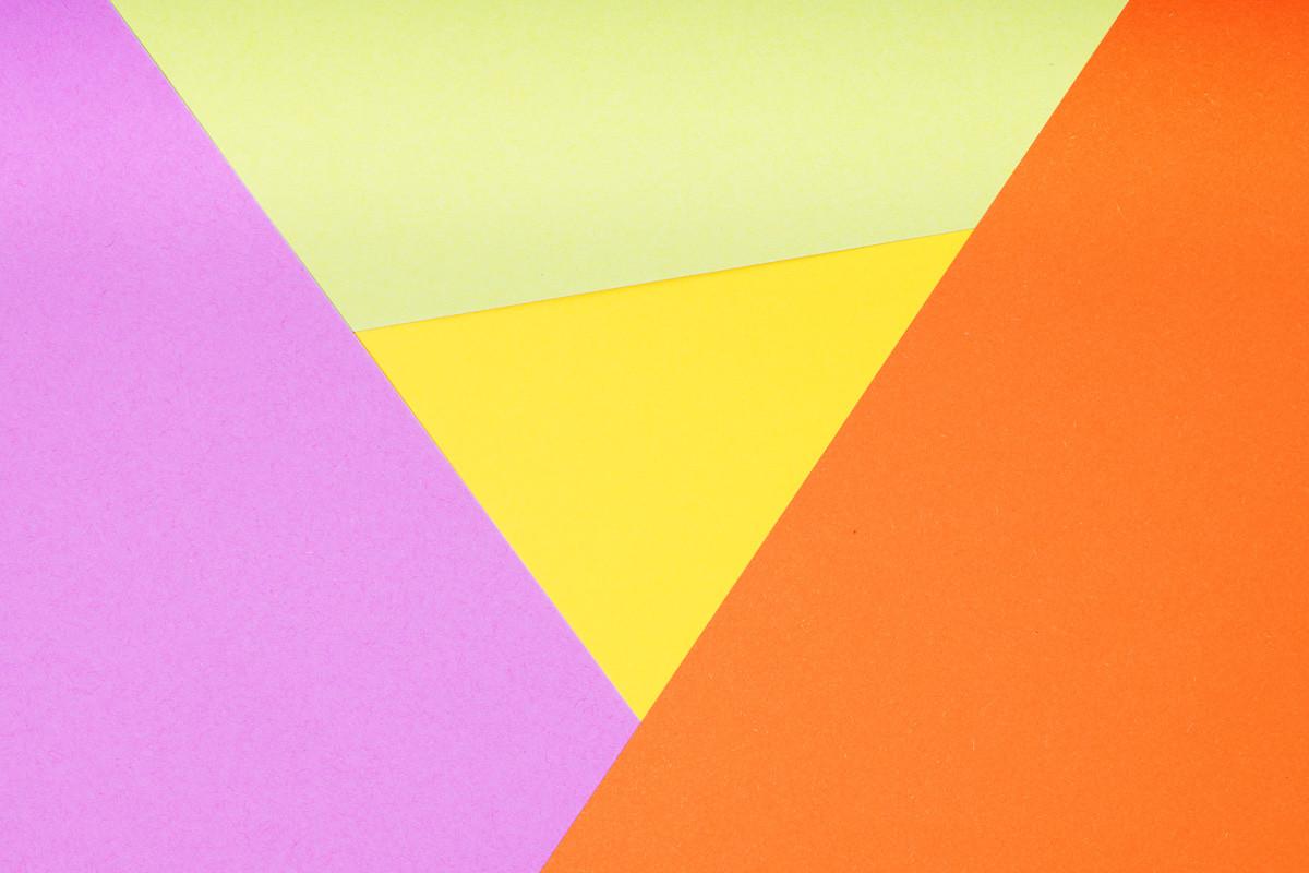 Multicolor Paper Background with 4 Different Colors