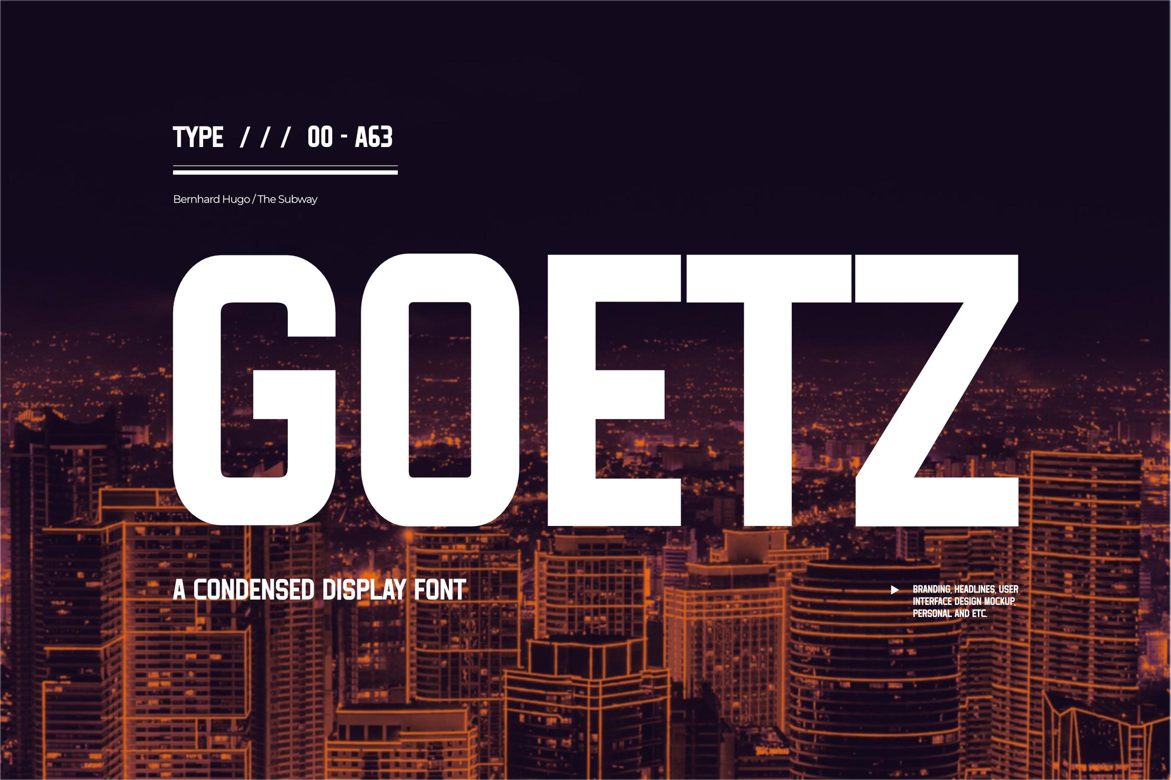 Goetz Font