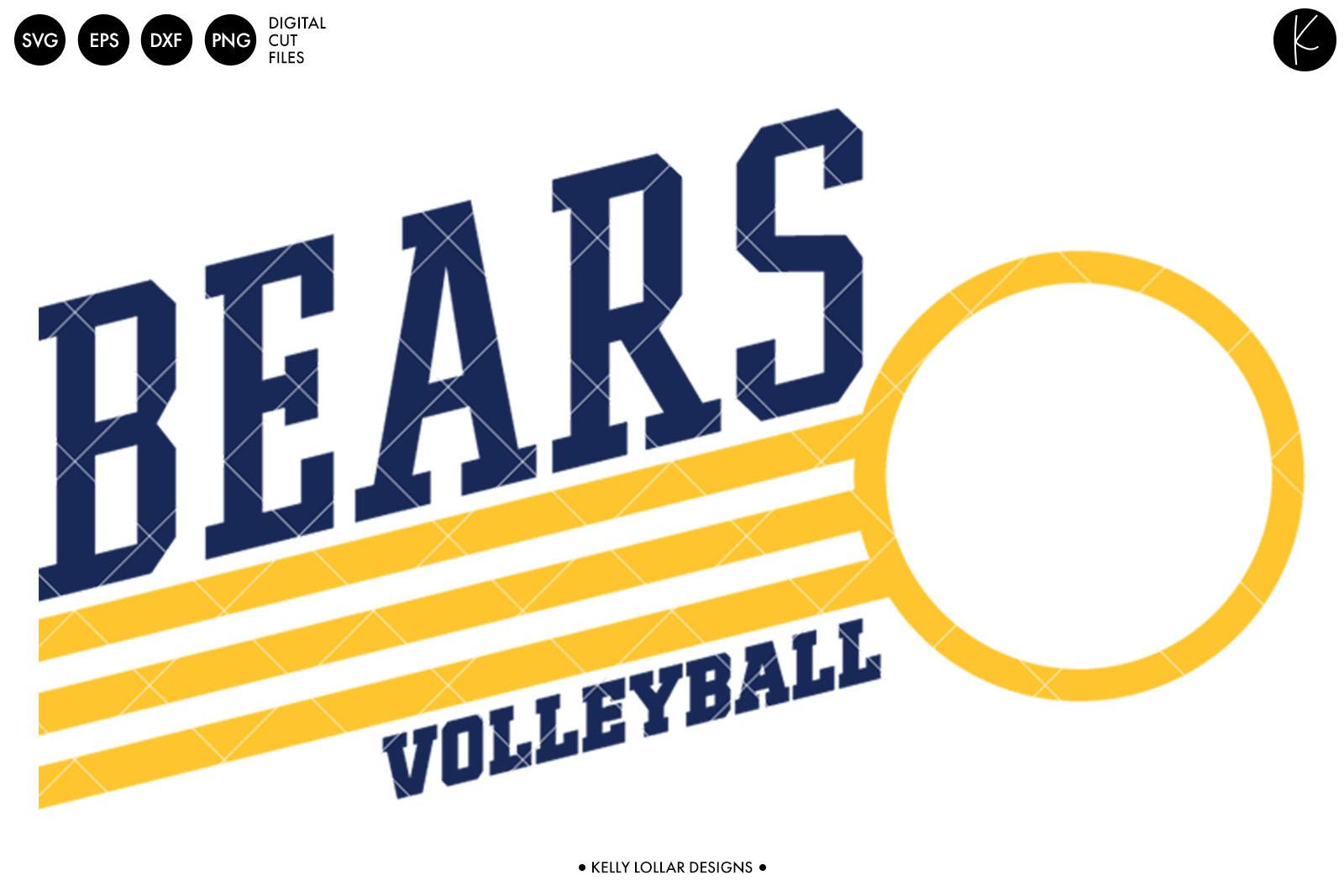 Bears Volleyball Retro